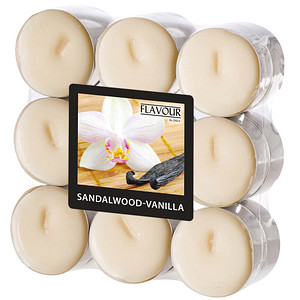 18 FLAVOUR by GALA Teelichter elfenbein Sandelwood-Vanilla von FLAVOUR by GALA
