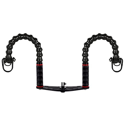 Unterwasser Tray Kameraschiene Action-Kameras für GoPro DJI Osmo und Kompaktkameras mit Doppel Handgriff Flexibler Arm 12 Module mit und Adapter Unterstützung Taschenlampen Videolampe FLEX-ARM ST20115 Unterwasser Tray Kameraschiene Action-Kameras für GoPro DJI Osmo und Kompaktkameras mit Doppel Handgriff Flexibler Arm 12 Module mit und Adapter Unterstützung Taschenlampen Videolampe FLEX-ARM ST20115 von FLEX-ARM