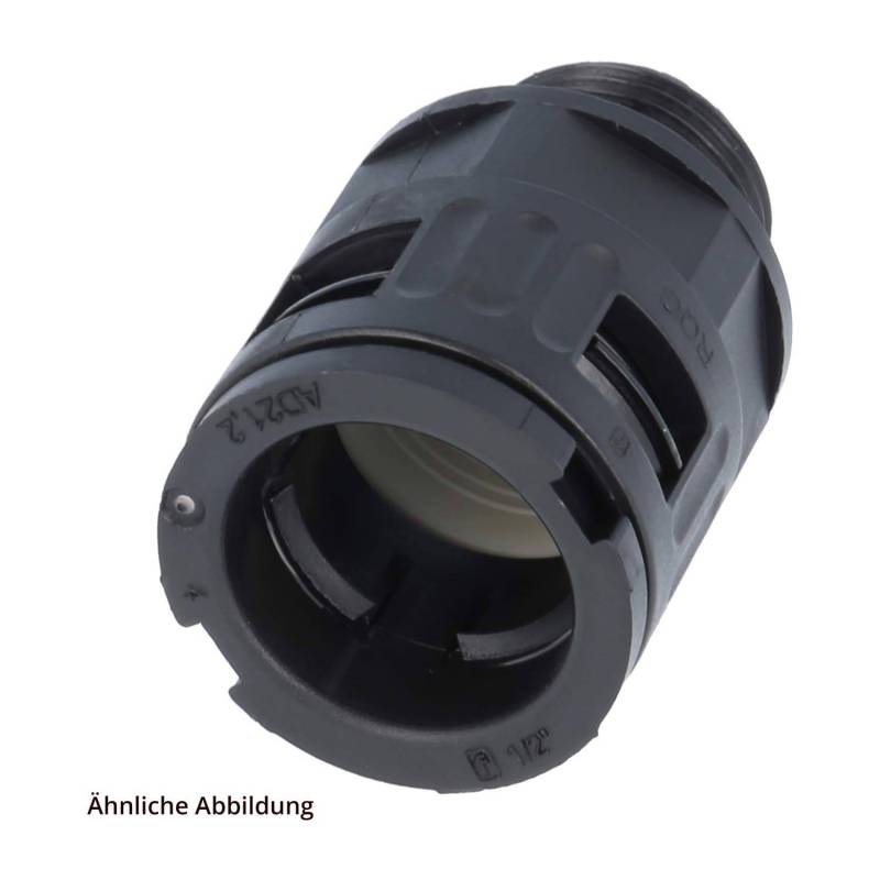 FLEXA Schnellverschraubung RQG-M AD34,5 Kunststoff schwarz M 40 x 1,5 von FLEXA GmbH & Co Produktion und