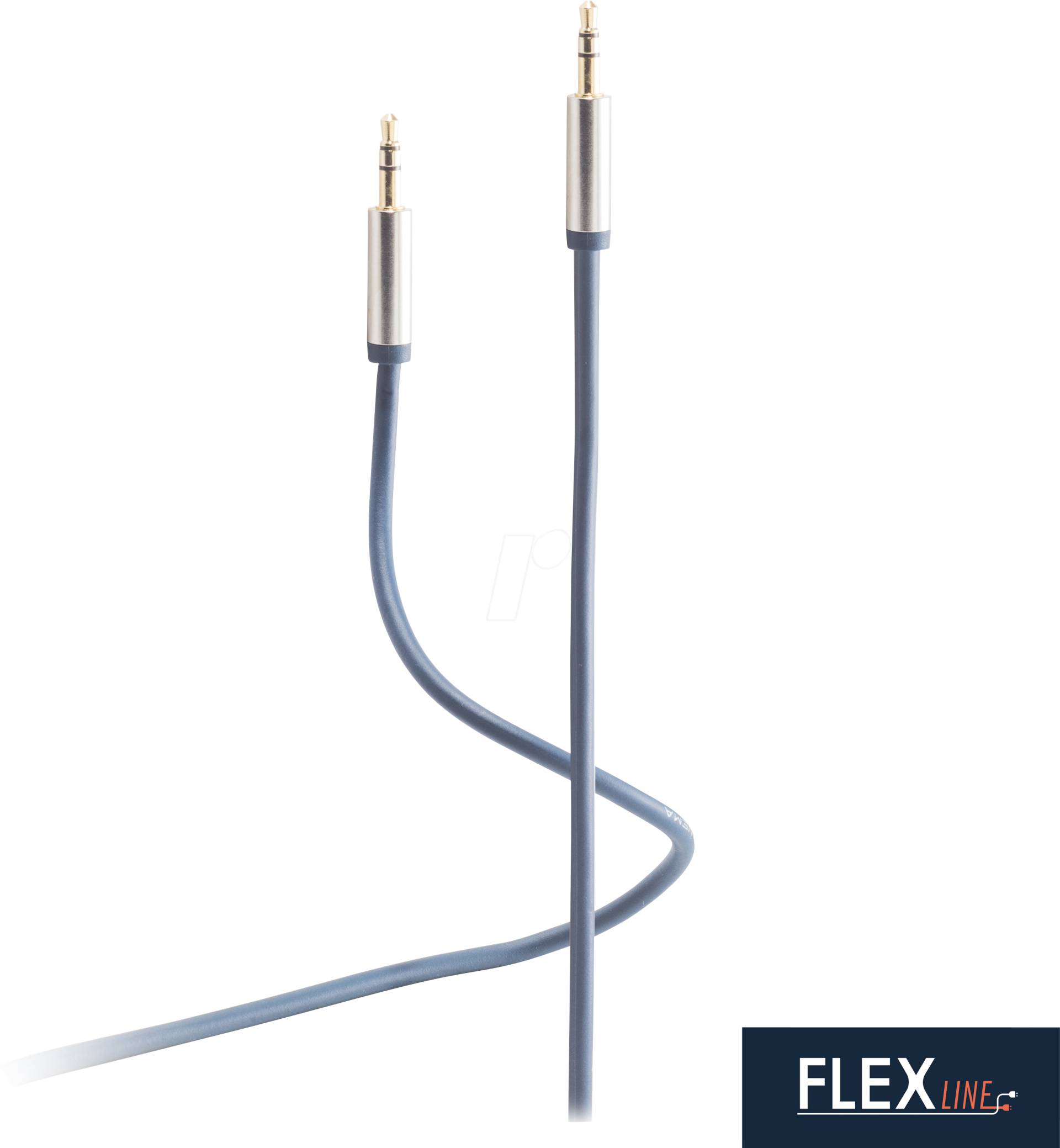 FLX FL31-30131 - 3,5mm Klinken-Kabel  2x Stecker, AUX,  0,75m von FLEXLINE