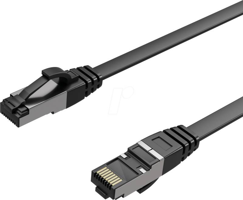 FLX FL31-43045 - Patchkabel Cat.8.1 U/FTP,PIMF, flach, 3 m, schwarz von FLEXLINE