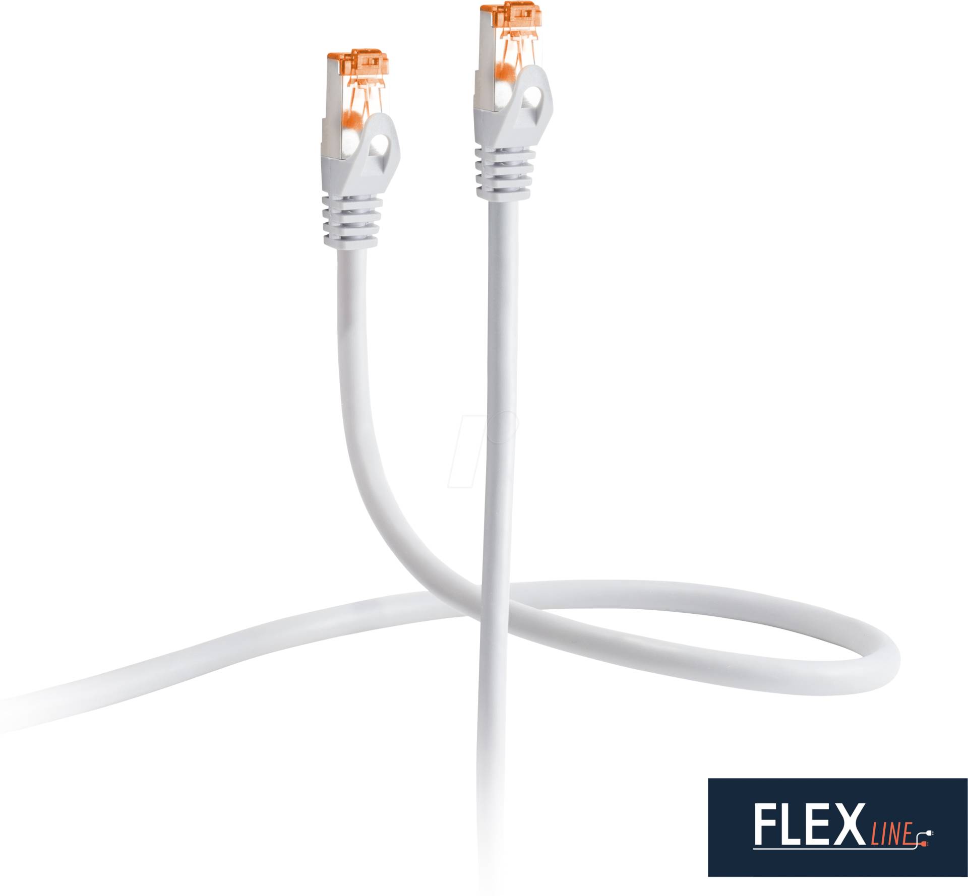 FLX FL31-60010 - Patchkabel Cat.6A S/FTP PIMF grau 0,5m von FLEXLINE