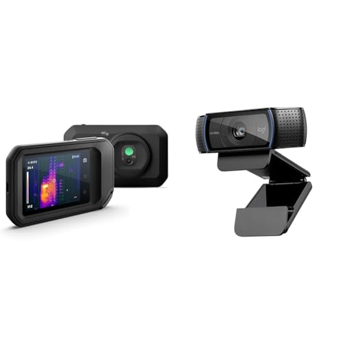 FLIR C5, Profi-Thermokamera, leistungsstark und kompakt mit WLAN & Logitech C920 HD PRO Webcam, Full-HD 1080p, 78° Sichtfeld, Autofokus von FLIR