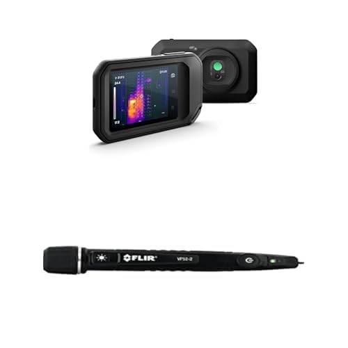 FLIR C5 Wärmebildkamera mit WLAN – tragbar, hohe Auflösung und inklusive VP52-2 CAT IV berührungslosem Spannungsprüfer-Paket FLIR C5 Wärmebildkamera mit WLAN – tragbar, hohe Auflösung und inklusive VP52-2 CAT IV berührungslosem Spannungsprüfer-Paket von FLIR