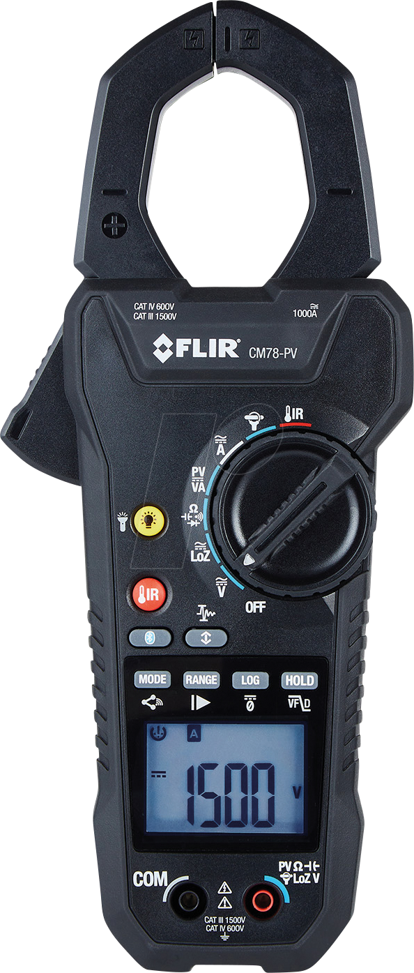 FLIR CM78-PV - Stromzange CM78-PV, digital, bis 1000 A AC/DC, Solar, Meterlink FLIR CM78-PV - Stromzange CM78-PV, digital, bis 1000 A AC/DC, Solar, Meterlink von FLIR