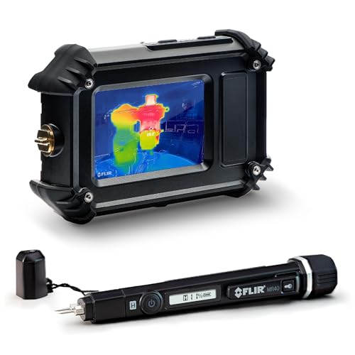 FLIR Cx5 Wärmebildkamera für explosionsgefährdete Bereiche mit WLAN: hochauflösender Infrarot-Imager + FLIR MR40 Feuchtigkeitsstift und Taschenlampe, tragbares Einzelskalen-Paket von FLIR