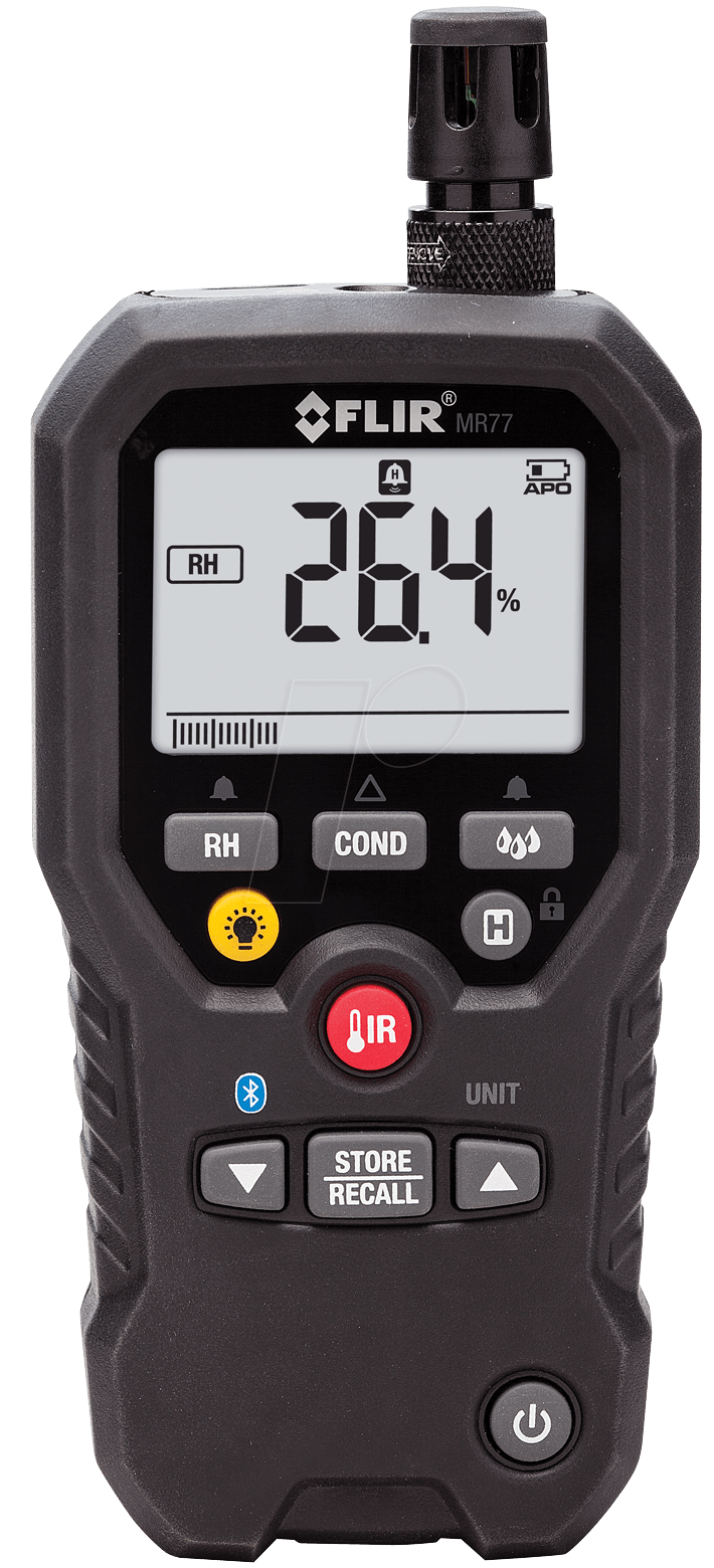 FLIR MR77 NIST - Feuchtigkeitsmessgerät MR77 NIST, nicht-invasiv, 0 - 99,9 RH von FLIR