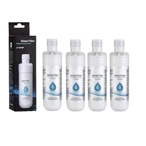 Kühlschrank-Wasserfilterzubehör, Kompatibel Mit LT1000P, Kompatibel Mit LG, ADQ74793501ADQ74793502, MDJ64844601, AGF80300704ADQ75795105 Kühlschrank-Filterkartusche(4pcs) von FLJVEZPJ