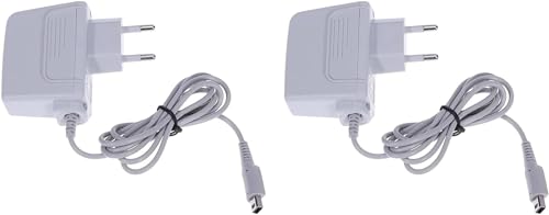 2X ladekabel kompatibel mit Nintendo DSi/DSi XL / 2DS / 2DS XL / 3DS / 3DS XL,Netzteil Ladegerät Kabel,Ladegerät Reise Charger Ladegerät Power Adapter von FLLAGG20