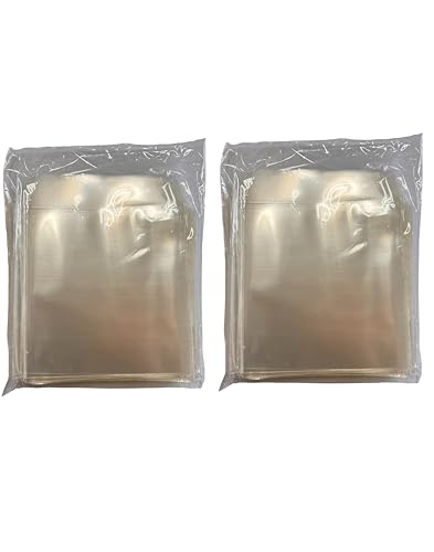 FLLAGG20 200X CD Tasche Kunststoffhüllen für CD DVD Blu ray Verschließbare CD Sleeves CD Taschen Aufbewahrung transparente Tasche CD hüllen hülle von FLLAGG20