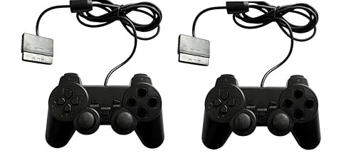 FLLAGG20 PS2 Wired Controller mit Kabel kompatibel mit PS2 Ps1 Ps one PSX Joypad schwarz FLLAGG20 PS2 Wired Controller mit Kabel kompatibel mit PS2 Ps1 Ps one PSX Joypad schwarz von FLLAGG20