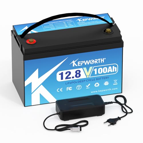 12v 100ah Lifepo4 Batterie mit Grade A Zellen und perfektem BMS Tiefe Zykluszeiten bis zu 10000 für Trolling Motor RV Camping Solar Haushaltsgeräte unterstützen Serien- und Parallelschaltung von FLLYROWER