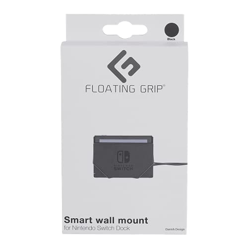 Nintendo Switch dock wall mount by FLOATING GRIP compatible®, Black von FLOATING GRIP