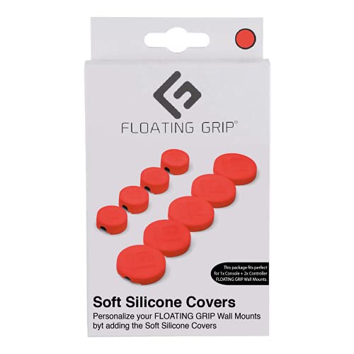 Soft Silicon Covers by FLOATING GRIP to cover FLOATING GRIP Wall Mounts - Red (Electronic Games) von FLOATING GRIP