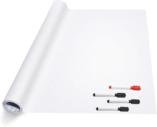Whiteboard Folie XL Selbstklebend mit 4 Stiften mit Wischer - 90 x 200 cm Whiteboard Folie XL Selbstklebend mit 4 Stiften mit Wischer - 90 x 200 cm von FLOKOO