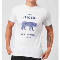 Florent Bodart Smile Tiger Men's T-Shirt - White - 5XL von FLORENT BODART