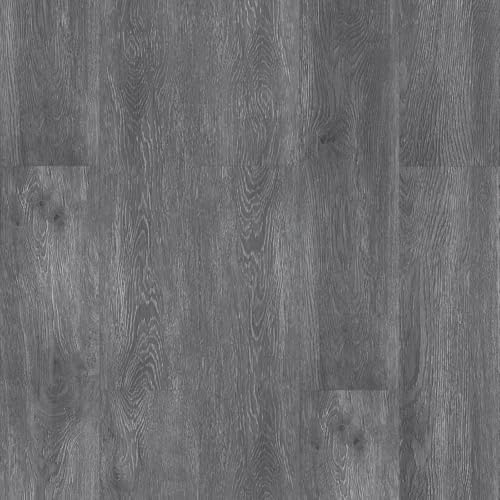 FLOREXP Vinyl-Bodenbelag – Linoleum-Bodenbelag mit Holz-Effekt,abziehen und aufkleben,Bodenfliesen,selbstklebend,2.0mm 1 Stück,wasserdicht, für Küche, Wohnzimmer- (Dunkel Grau) von FLOREXP