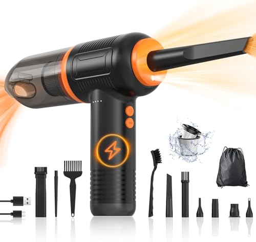 FLOWood 2 in 1 Staubgebläse und Druckluftspray, 3-Gang 120000U/min Mini Staubsauger, 12,5Kpa PC Reinigungsset, Typ-C-Schnellladung, Air Duster für PC, Laptop, Klimaanlage, Sofa, Auto Innenraum… FLOWood 2 in 1 Staubgebläse und Druckluftspray, 3-Gang 120000U/min Mini Staubsauger, 12,5Kpa PC Reinigungsset, Typ-C-Schnellladung, Air Duster für PC, Laptop, Klimaanlage, Sofa, Auto Innenraum… von FLOWood