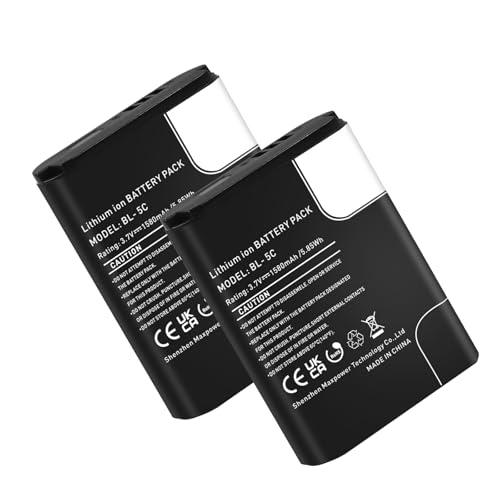 FLSTOR 1580mah BL-5C wiederaufladbare Akku Li-Ionen kompatibel mit Nokia Telefon, 3.7V 2Packs FLSTOR 1580mah BL-5C wiederaufladbare Akku Li-Ionen kompatibel mit Nokia Telefon, 3.7V 2Packs von FLSTOR