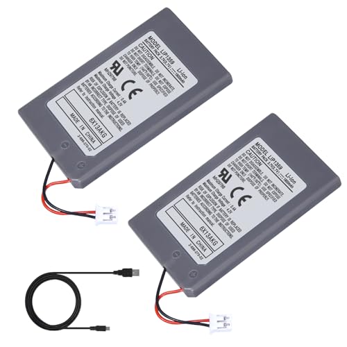 FLSTOR Akku für PS3 Controller, 2X 1800mah 3.7V LIP1359 Ersatzakku für Playstation 3 PS3 Dualshock 3 Wireless Controller CECHZC2E CECHZC2U Mit Kabel FLSTOR Akku für PS3 Controller, 2X 1800mah 3.7V LIP1359 Ersatzakku für Playstation 3 PS3 Dualshock 3 Wireless Controller CECHZC2E CECHZC2U Mit Kabel von FLSTOR