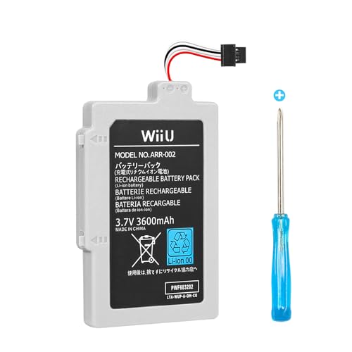 FLSTOR Akku für Wii U Gamepad, 3600mAh hohe Kapazität Ersatz-Akku-Pack für Nintendo Wii U Gamepad WUP-010/ WUP-012 mit Werkzeug FLSTOR Akku für Wii U Gamepad, 3600mAh hohe Kapazität Ersatz-Akku-Pack für Nintendo Wii U Gamepad WUP-010/ WUP-012 mit Werkzeug von FLSTOR