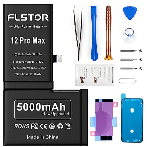 FLSTOR Akku für iPhone 12 Pro Max,Upgraded ithium-Polymer Akku Ersatz Kompatibel mit iPhone 12 Pro Max Modell: A2410 A2411 A2412 A2342 mit Reparatur-Werkzeugsatz & Anleitung FLSTOR Akku für iPhone 12 Pro Max,Upgraded ithium-Polymer Akku Ersatz Kompatibel mit iPhone 12 Pro Max Modell: A2410 A2411 A2412 A2342 mit Reparatur-Werkzeugsatz & Anleitung von FLSTOR
