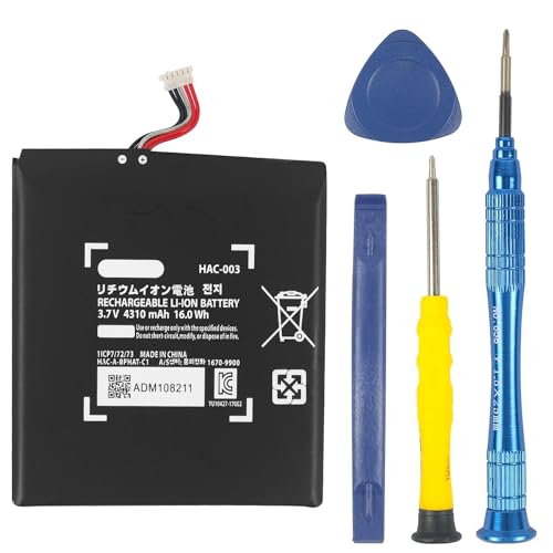FLSTOR HAC-003 Akku Ersatz für Nintendo Switch 2017 Console Game Console Handhold HAC-001 4310mAh HAC-003 Akku Reparatur Kit FLSTOR HAC-003 Akku Ersatz für Nintendo Switch 2017 Console Game Console Handhold HAC-001 4310mAh HAC-003 Akku Reparatur Kit von FLSTOR