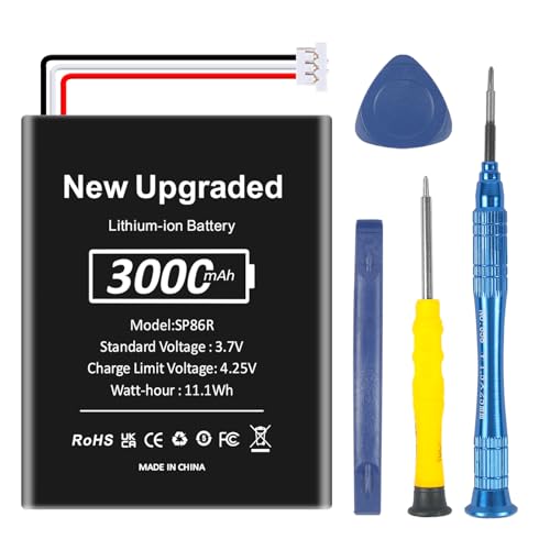 FLSTOR SP86R Akku für Playstation Vita, 3000mAh wiederaufladbare Batterie Ersatz für PS PSV Slim, PSV 2000, PCH-2000, PCH-2007 Spiele mit Whole Repair Tools (Nicht für PS Vita PCH-1000) von FLSTOR