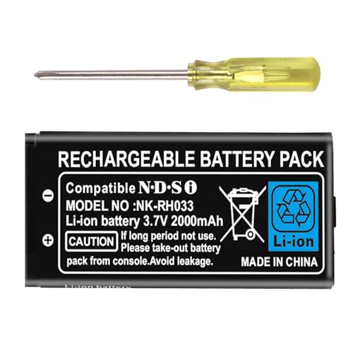 FLSTOR TWL-003 Akku für Nintendo DSi, 2000mAh wiederaufladbarer Lithium-Ionen-Akku für Nintendo DSi, NDSi Spielkonsole, (Nicht für Nintendo DSi XL, DS Lite, DSi LL) von FLSTOR