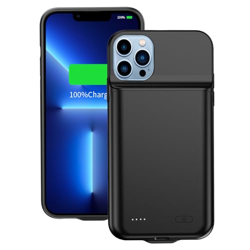 FLSTOR Wiederaufladbare Akkuhülle für iPhone 13 Pro Max, 8500mAh Heavy Duty Schutz Ladehülle für iPhone 13 Pro Max 6,7 Zoll, Indikatoren, Laden und Schutz 2 in 1, Schwarz FLSTOR Wiederaufladbare Akkuhülle für iPhone 13 Pro Max, 8500mAh Heavy Duty Schutz Ladehülle für iPhone 13 Pro Max 6,7 Zoll, Indikatoren, Laden und Schutz 2 in 1, Schwarz von FLSTOR