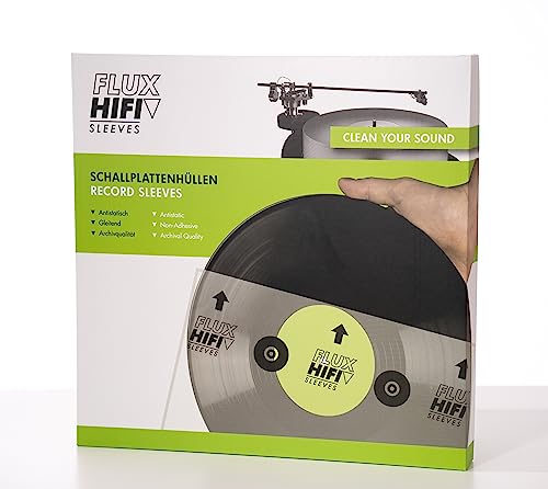 FLUX-Hifi Innenhüllen für Schallplatten Vinyl Sleeves 50 Stück inkl. Aufbewahrungsbox von FLUX-Hifi