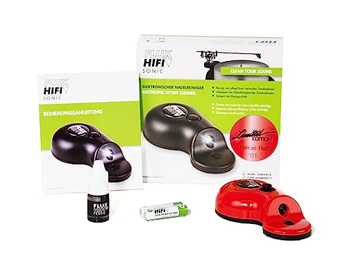 FLUX-Hifi Sonic Limited Edition - Ferrari rot - Elektrischer Nadelreiniger für Schallplattenspieler von FLUX-Hifi