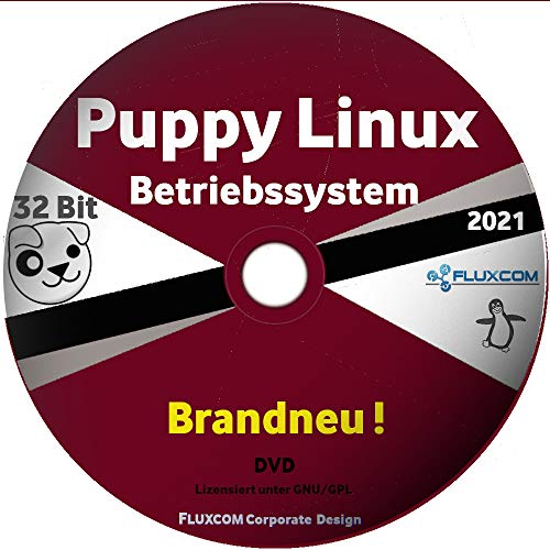 Puppy Linux Slacko 7.0 32 Bit, Live DVD komplettes Betriebssystem, englisch von FLUXCOM