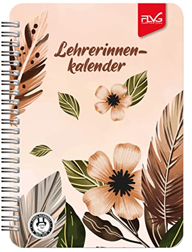 FLVG 24/25 A5 Lehrerinnenkalender 2024/2025 Lehrer Kalender A5 Blume Feder Onkel Schwerdt von FLVG