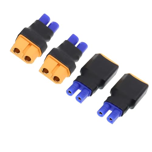 2 Paar EC2 auf XT60 Stecker männlich weiblich Adapter Anschluss für RC FPV-Drohne Auto Lipo NiMH Batterieladegerät ESC 2 Paar EC2 auf XT60 Stecker männlich weiblich Adapter Anschluss für RC FPV-Drohne Auto Lipo NiMH Batterieladegerät ESC von FLY RC