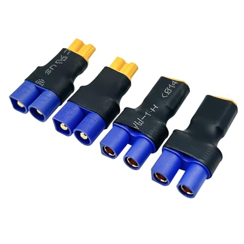 2 Paar RC XT30 auf EC3 Stecker weiblich männlich Adapter Stecker für RC FPV-Drohne Auto Lipo NiMH Batterieladegerät ESC 2 Paar RC XT30 auf EC3 Stecker weiblich männlich Adapter Stecker für RC FPV-Drohne Auto Lipo NiMH Batterieladegerät ESC von FLY RC