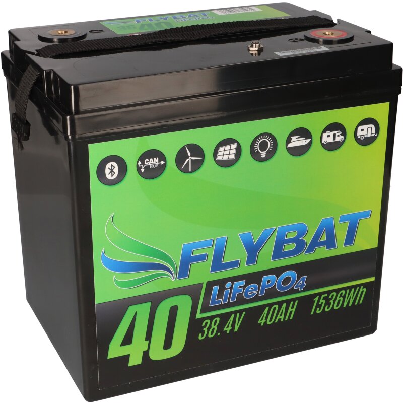 FLYBAT LiFePO4 Akku 36V (38,4V) 40Ah inkl. Bluetooth und CanBus von FLYBAT