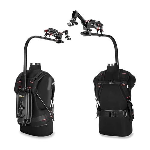 FLYCAM Flowline FLCM-FLN-PA-01 Starter-Körperstützweste + Placid 2-Achsen-Stabilisierungsarm für 3-Achsen-Gimbals und Direktkameras, Komfortables und atmungsaktives ergonomisches Rig-System für von FLYCAM