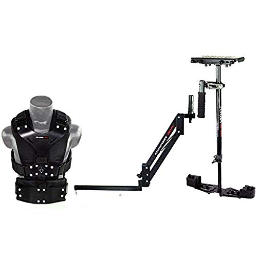 FLYCAM HD-3000 Kamera Steadycam Stabilisatorsystem mit Komfortarm und Weste für DSLR-Videocamcorder bis 3,5kg | KOSTENLOSE Unico Quick Release & Tischklemme + Tragetasche(CMFT-HD3) von FLYCAM