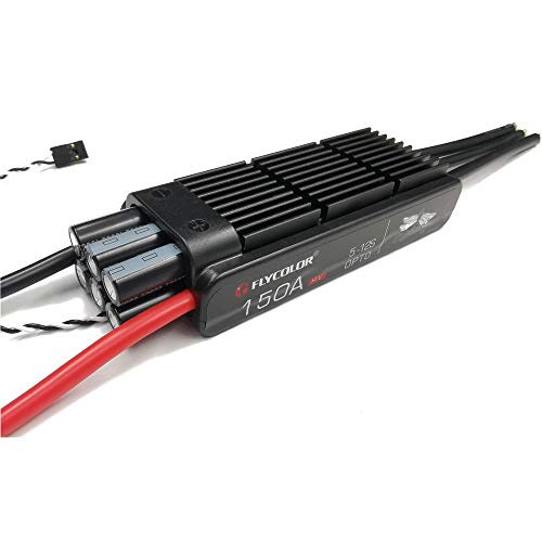 Flycolor FlyDragon 150A ESC 5-12S HV OPTO für RC Hobby Modell Flugzeug Hubschrauber Elektronische Geschwindigkeitskontrolle für 105,120mm EDF Motor von FLYCOLOR