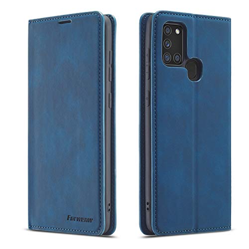 FMPC Hülle kompatibel mit Samsung Galaxy A21S, Brieftasche Dünne Handyhülle PU Ledertasche Flip Schutzhülle Kartenfach Geld Slot Ständer - Blau FMPC Hülle kompatibel mit Samsung Galaxy A21S, Brieftasche Dünne Handyhülle PU Ledertasche Flip Schutzhülle Kartenfach Geld Slot Ständer - Blau von FMPC
