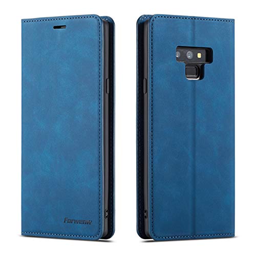 FMPC Hülle kompatibel mit Samsung Galaxy Note 9, Brieftasche Dünne Handyhülle PU Ledertasche Flip Schutzhülle Kartenfach Geld Slot Ständer - Blau FMPC Hülle kompatibel mit Samsung Galaxy Note 9, Brieftasche Dünne Handyhülle PU Ledertasche Flip Schutzhülle Kartenfach Geld Slot Ständer - Blau von FMPC