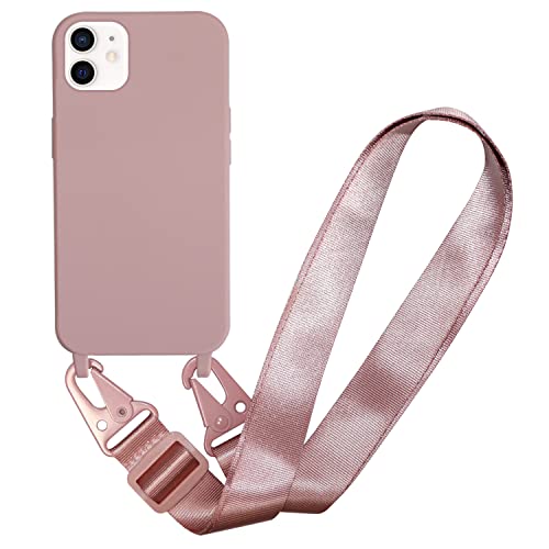 FERLAN Handykette Hülle kompatibel mit iPhone 12/12 Pro Stylische Abnehmbar Necklace Case Schutzhülle Handyhülle Verstellbarer Handykette Stoßfest Silikonhülle TPU Bumper,Dunkelrot FERLAN Handykette Hülle kompatibel mit iPhone 12/12 Pro Stylische Abnehmbar Necklace Case Schutzhülle Handyhülle Verstellbarer Handykette Stoßfest Silikonhülle TPU Bumper,Dunkelrot von FMPCUON