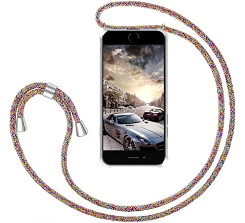 FMPCUON Handykette Kompatibel mit iPhone 14 Pro, Handyhülle Hülle Schutzcase Schutzhülle Necklace Kette - Transparent Silikon Hülle mit Kordel zum Umhängen + Panzerglas Schutzfolie FMPCUON Handykette Kompatibel mit iPhone 14 Pro, Handyhülle Hülle Schutzcase Schutzhülle Necklace Kette - Transparent Silikon Hülle mit Kordel zum Umhängen + Panzerglas Schutzfolie von FMPCUON