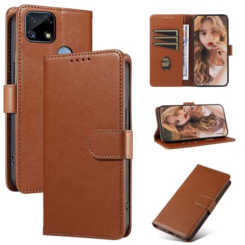 FMPCUON Handyhülle für Oppo A15/A15S/A35 2021 Hülle PU Leder Handyhülle Lederhülle Klapphülle Magnet Kartenfach Flip Cover für Oppo A15/A15S/A35 2021 Handy hülle Leather Wallet Phone Case - Braun FMPCUON Handyhülle für Oppo A15/A15S/A35 2021 Hülle PU Leder Handyhülle Lederhülle Klapphülle Magnet Kartenfach Flip Cover für Oppo A15/A15S/A35 2021 Handy hülle Leather Wallet Phone Case - Braun von FMPCUON