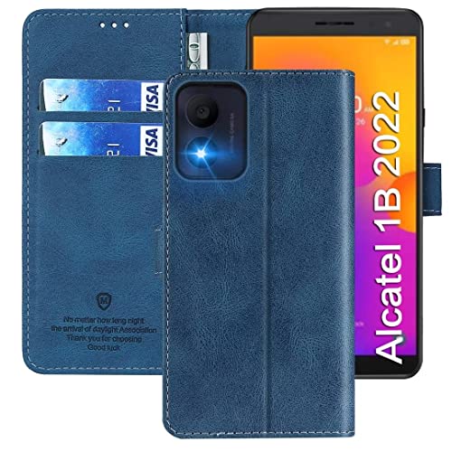 FMPCUON Handyhülle für Sony Xperia 1 IV,Sony Xperia 1 IV Hülle [Flip Wallet Case][TPU Bumper Schutzhülle][Leder Folio Tasche] Etui Stand Klapphülle für Sony Xperia 1 IV,Blau von FMPCUON