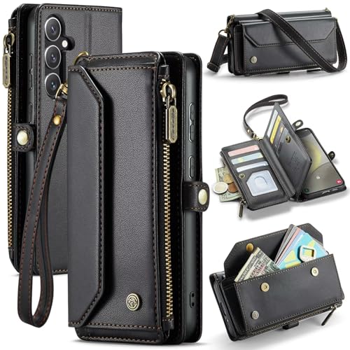 FMPCUON Handyhülle für iPhone 11 Pro Max, Retro Reißverschluss Hülle Premium PU Leder Weiche Klapphülle Magnetverschluss Kartenfach Standfunktion Geldbörse mit Trageband Schutzhülle,Schwarz FMPCUON Handyhülle für iPhone 11 Pro Max, Retro Reißverschluss Hülle Premium PU Leder Weiche Klapphülle Magnetverschluss Kartenfach Standfunktion Geldbörse mit Trageband Schutzhülle,Schwarz von FMPCUON