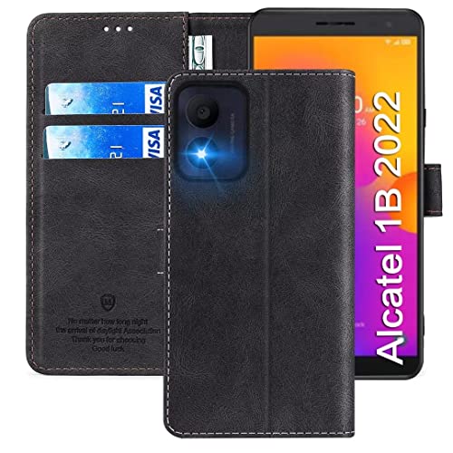 FMPCUON Handyhülle für iPhone 13 Pro Max,iPhone 13 Pro Max Hülle [Flip Wallet Case][TPU Bumper Schutzhülle][Leder Folio Tasche] Etui Stand Klapphülle für iPhone 13 Pro Max,Schwarz von FMPCUON