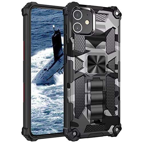 FMPCUON Hülle für iPhone 11,für iPhone 11 Handyhülle,360 Grad Armor Panzerhülle Heavy Duty Schutzhülle mit Ständer Case Cover für iPhone 11 - Schwarz FMPCUON Hülle für iPhone 11,für iPhone 11 Handyhülle,360 Grad Armor Panzerhülle Heavy Duty Schutzhülle mit Ständer Case Cover für iPhone 11 - Schwarz von FMPCUON