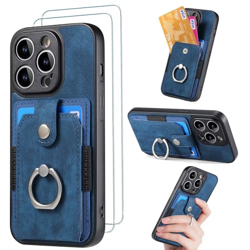 FMPCUON iPhone 13 Pro Max Hülle Schutzhülle, 360 Grad Handyhülle Bumper Case Robust Cover [Ultra Hybrid Schutzhülle ]+ Displayschutz für iPhone 13 Pro Max Blau von FMPCUON